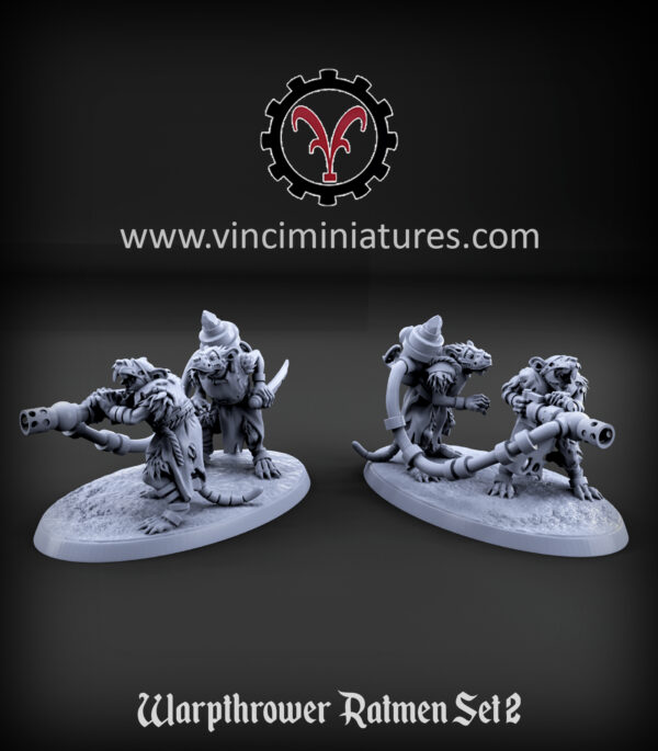 Warpthrower Ratmen Set 2 - x5