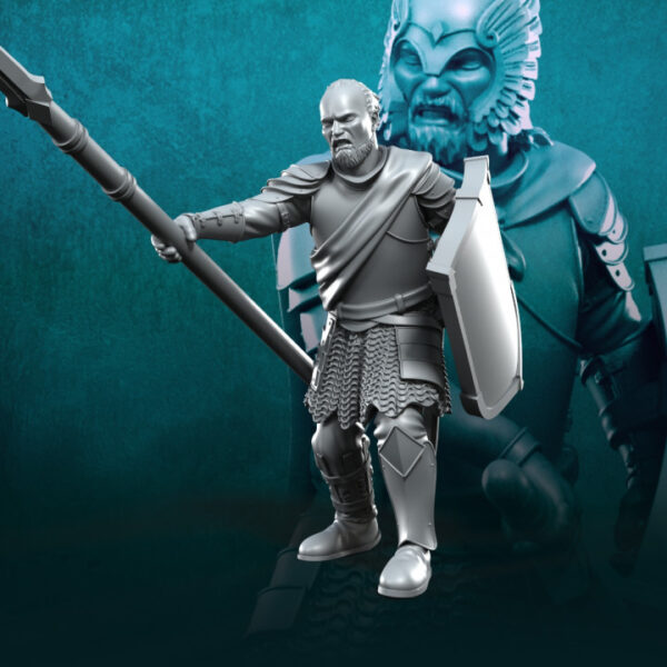 Wounded Grey Castle Warriors x6