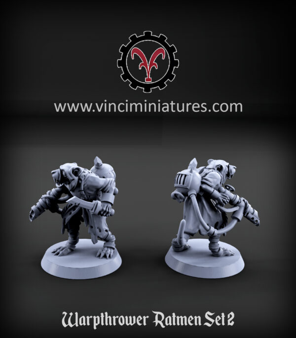 Warpthrower Ratmen Set 2 - x5