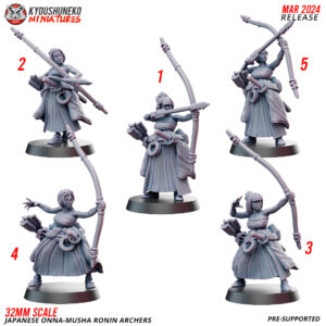 Japanese Onna-Musha Ronin Archer - x1