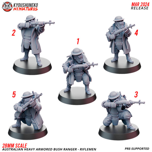Riflemen - Australian Heavy Armored Bush Ranger - x1