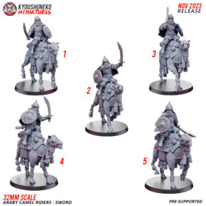 Mounted Swordmen - Araby Camel Rider - x5