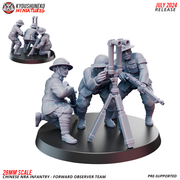 Forward Observer Scout - Chinese NRA Infantry ww2 - x1