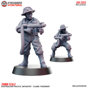 Flamethrower Team - Australian Pacific Infantry ww2 - x1