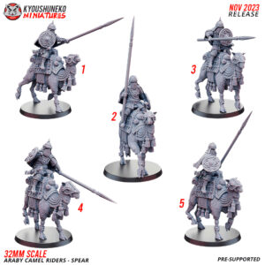 Mounted Spearmen - Araby Camel Riders - x1