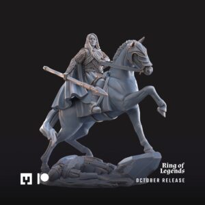 West Humans - Lady of the Horses Mounted - x1