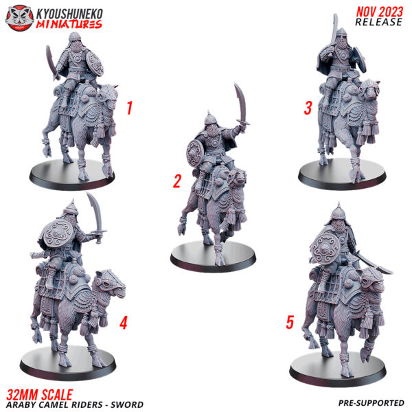 Mounted Swordmen - Araby Camel Rider - x1