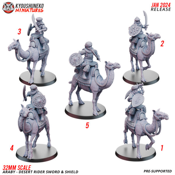 Desert Rider Sword & Shield - Araby - x1