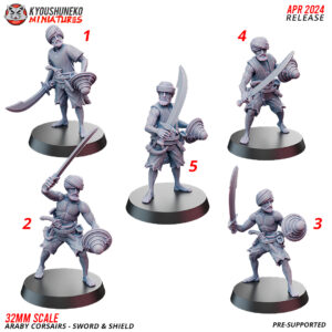 Araby Corsairs Sword & Shield - x1