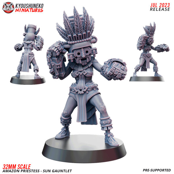 Amazon Priestess - Sun Gauntlet - x1