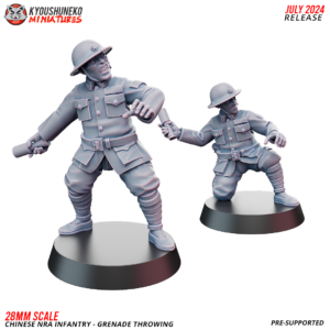 Grenade Throwing - Chinese NRA Infantry ww2 - x1