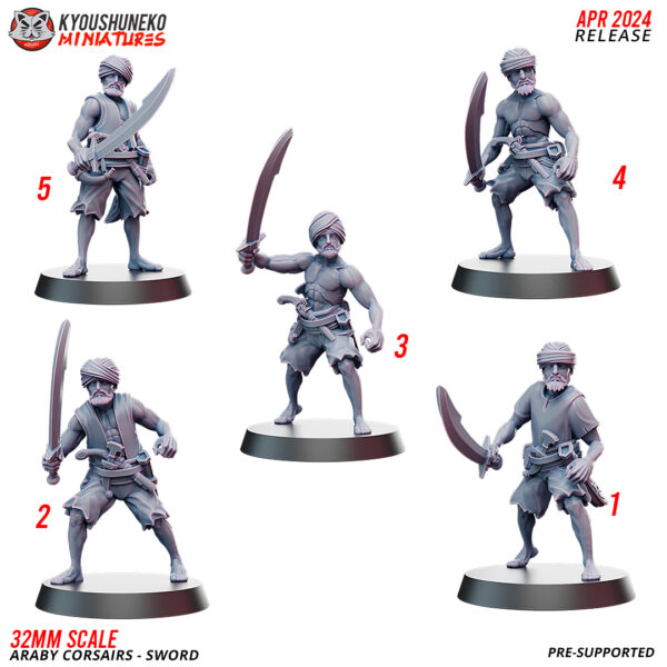 Araby Corsairs Swordsmen - x1