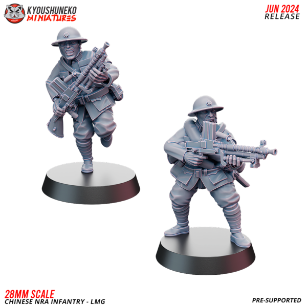 LMG Team - NRA Chinese Infantry ww2 - x1