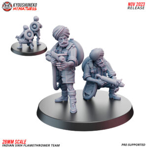 Flamethrower - Indian Sikh Infantry ww2 - x1