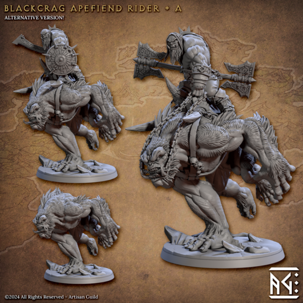 Blackcrag Apefiend Rider - A - x1