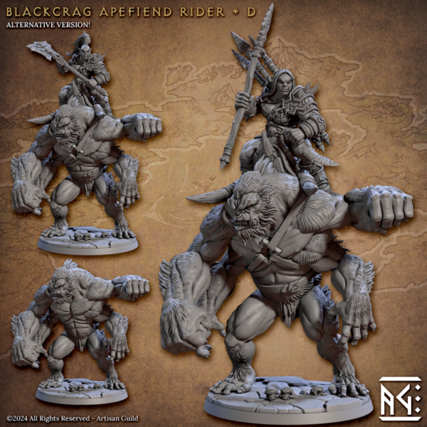 Blackcrag Apefiend Rider - D - x1