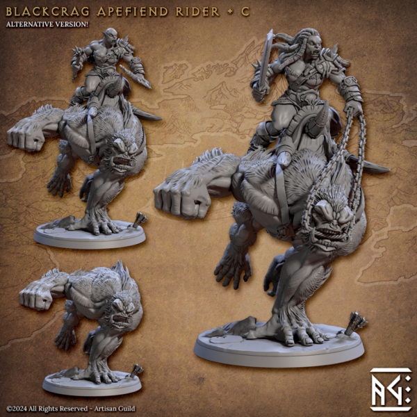 Blackcrag Apefiend Rider - C - x1