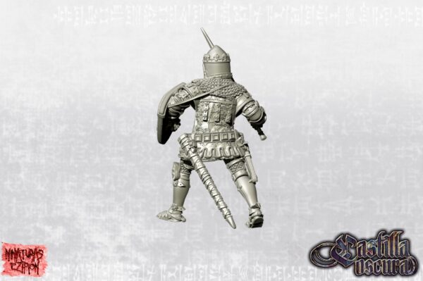 Black Prince on Foot with crowned bascinet - x1