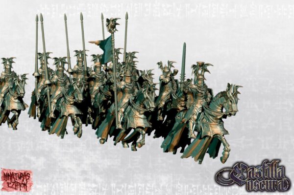Black Grail Knights on horse - x1