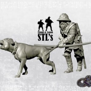 English Yeoman with warhound - x2