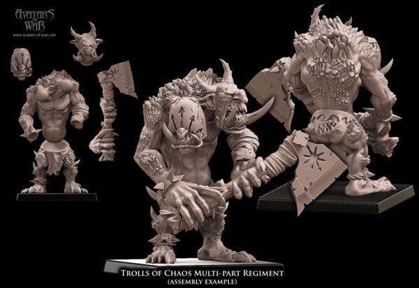 Trolls of Chaos multi-part regiment - 1x
