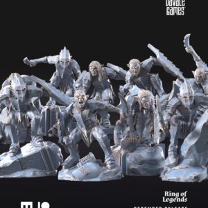 Goblins of the cave - Warriors with sword and shield - 10x