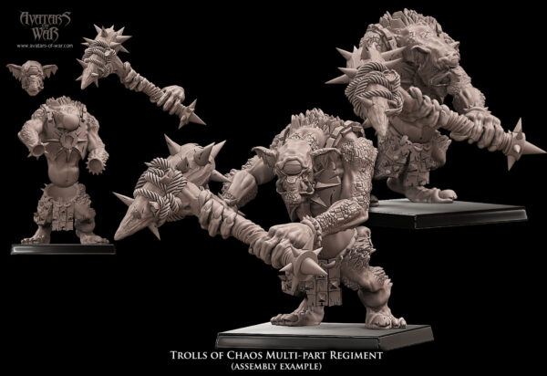 Trolls of Chaos multi-part regiment - 1x
