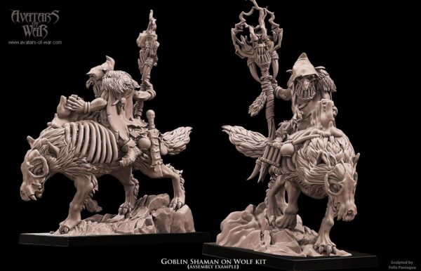 Goblin Shaman on Wolf multi-part hero - 1x