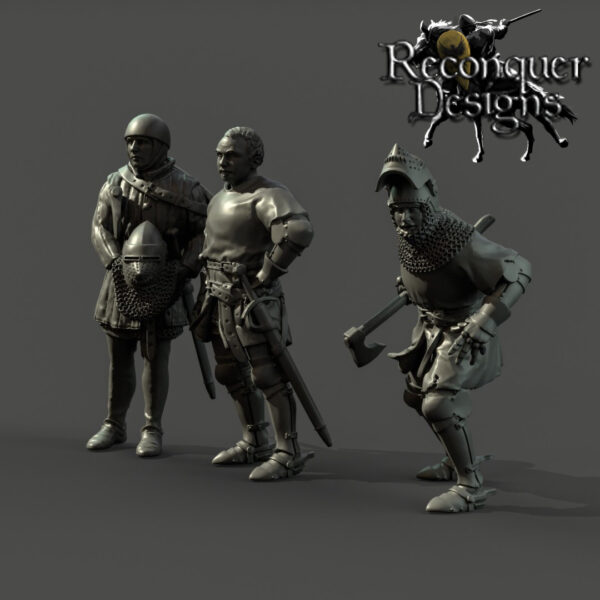 Bertrand du Guesclin and squire - 3x