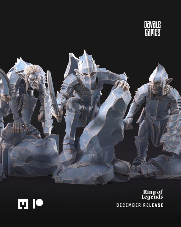 416afa66a38ddeca02d3a79c18163991.jpg Goblins of the cave - Warriors with sword and shield - 10x
