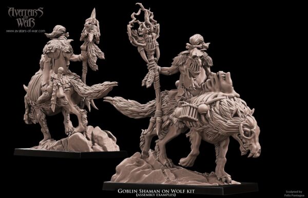 Goblin Shaman on Wolf multi-part hero - 1x