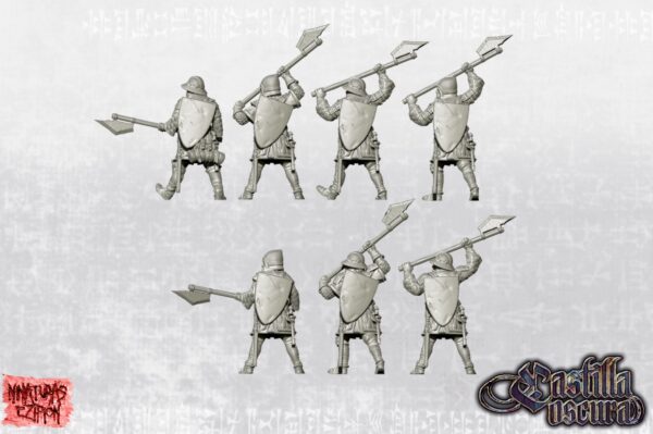 Men at arms with voulges - x1