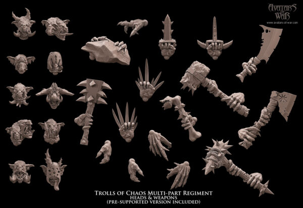 Trolls of Chaos multi-part regiment - 1x