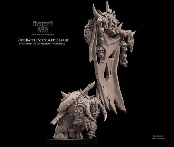 Orc Battle Standard Bearer - 1x