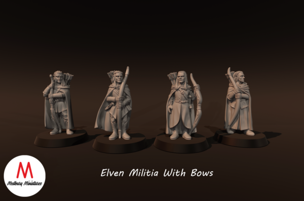 Elven Militia With Bows x4