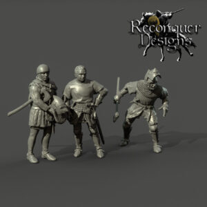 Bertrand du Guesclin and squire - 3x