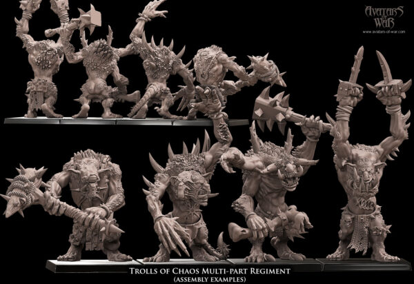 Trolls of Chaos multi-part regiment - 5x