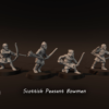 Scottish Peasant Bowmen - x4