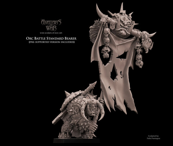 Orc Battle Standard Bearer - 1x