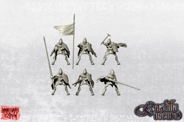 Late Crusader Knights on Horse - x10
