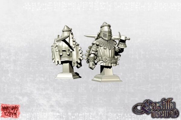 Knight Bust - 10 cm - x1