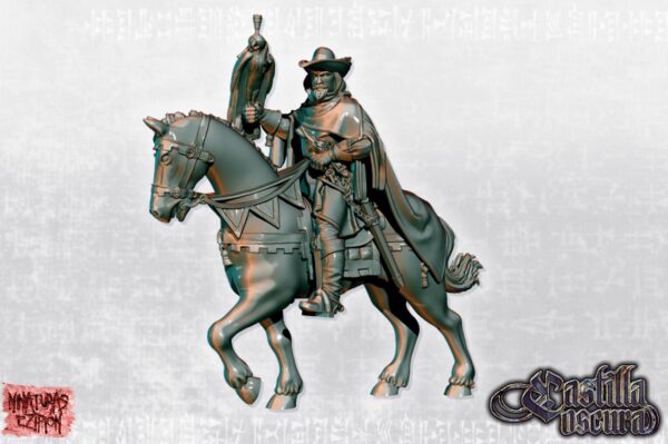Nobleman Falconer on Horse - x1