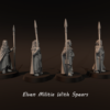 Elven Militia With Spears x4