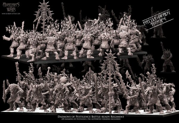 82b624a5d46ca9dceefbe6a46f0538b3.jpg Daemons of Pestilence Battle-Ready regiment - 1x