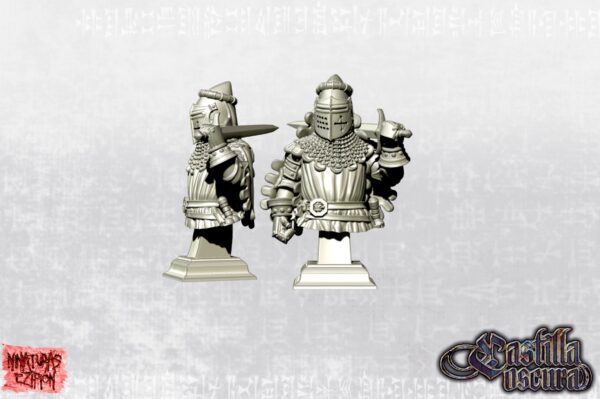 Knight Bust - 10 cm - x1