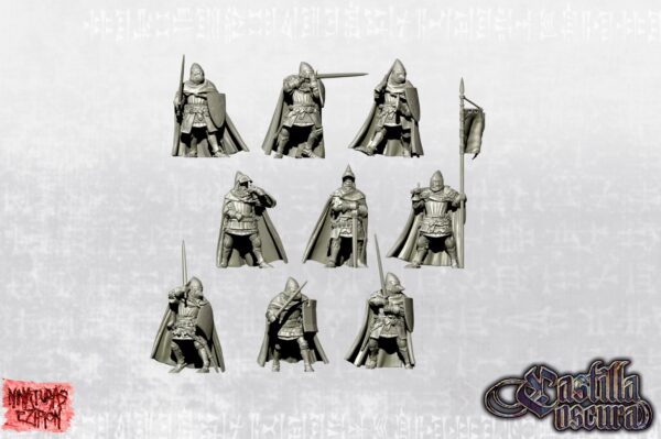 Late Crusader Knights on Foot - x5