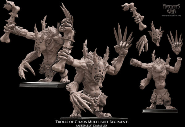 Trolls of Chaos multi-part regiment - 5x
