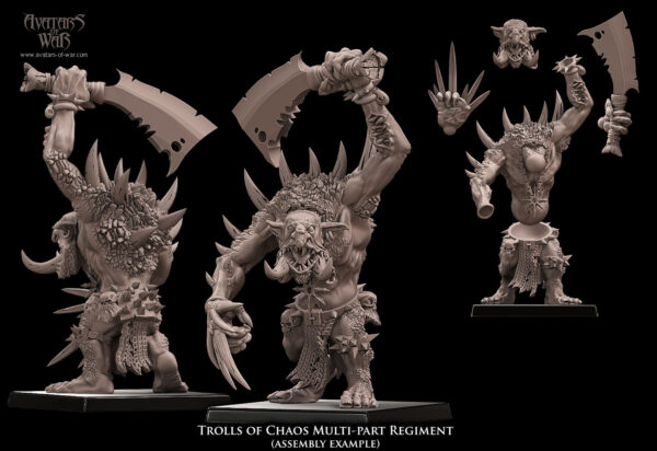 Trolls of Chaos multi-part regiment - 5x