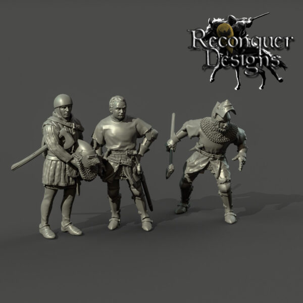 Bertrand du Guesclin and squire - 3x