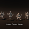 Scottish Peasant Bowmen - x4